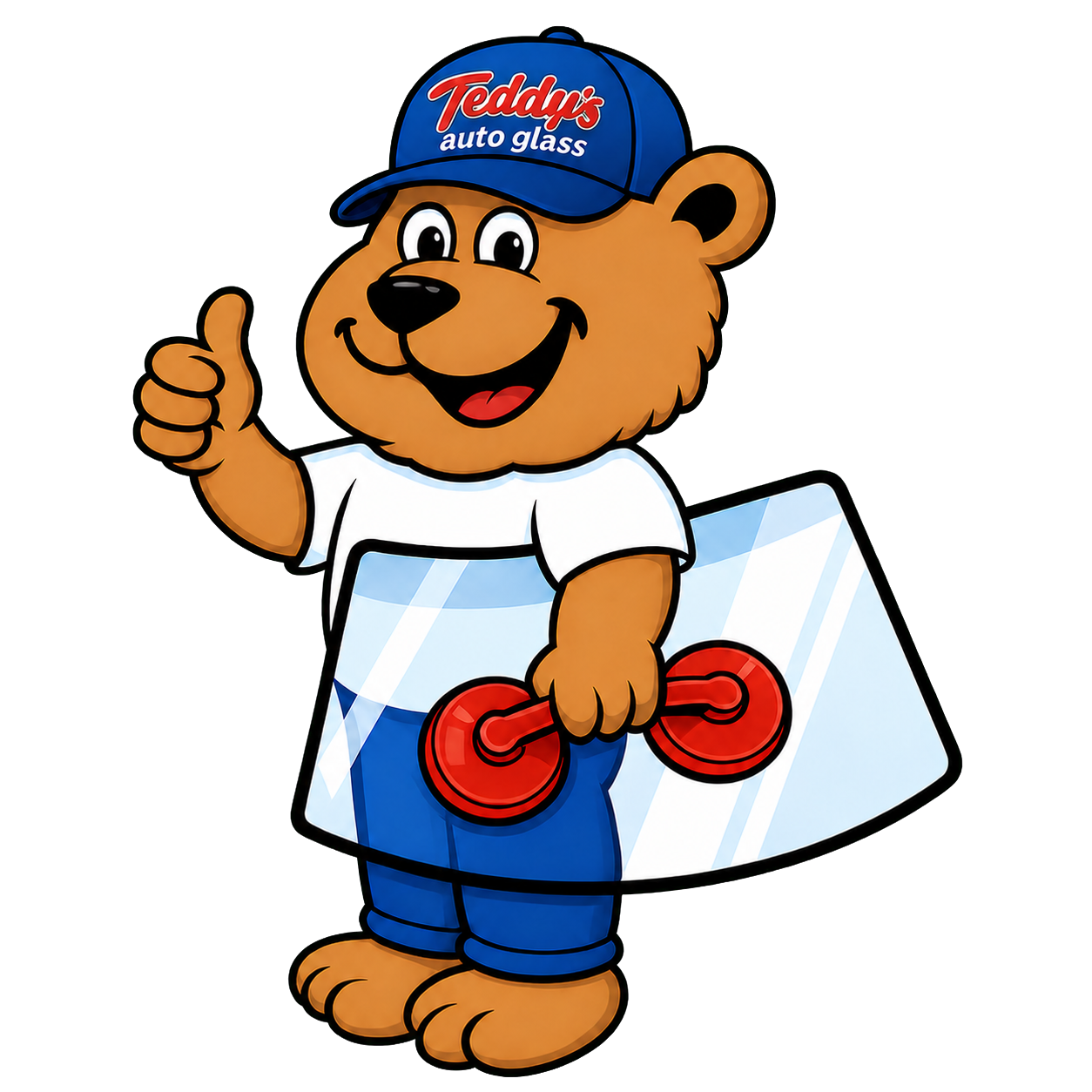 Teddy's Auto Glass bear mascot