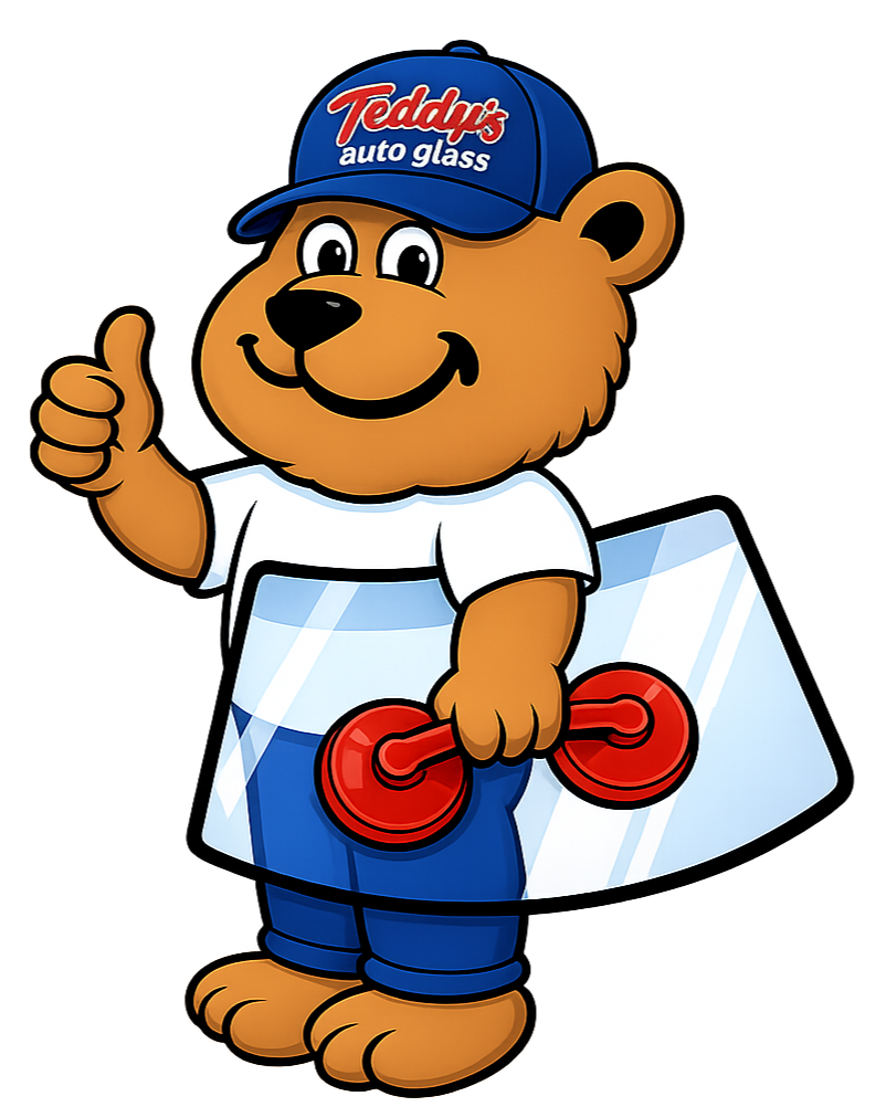 Teddy's Auto Glass mascot